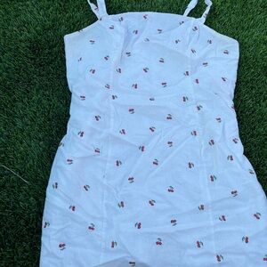 F21 cherry mini dress w/straps